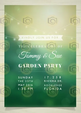 Vibrant Outdoor Celebration Invitation Template With Playful Graphics And Nature Motifs